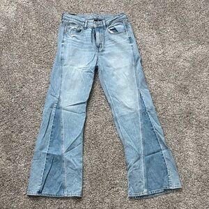 American Eagle Outfitters Medium Blue Wide Leg Jeans